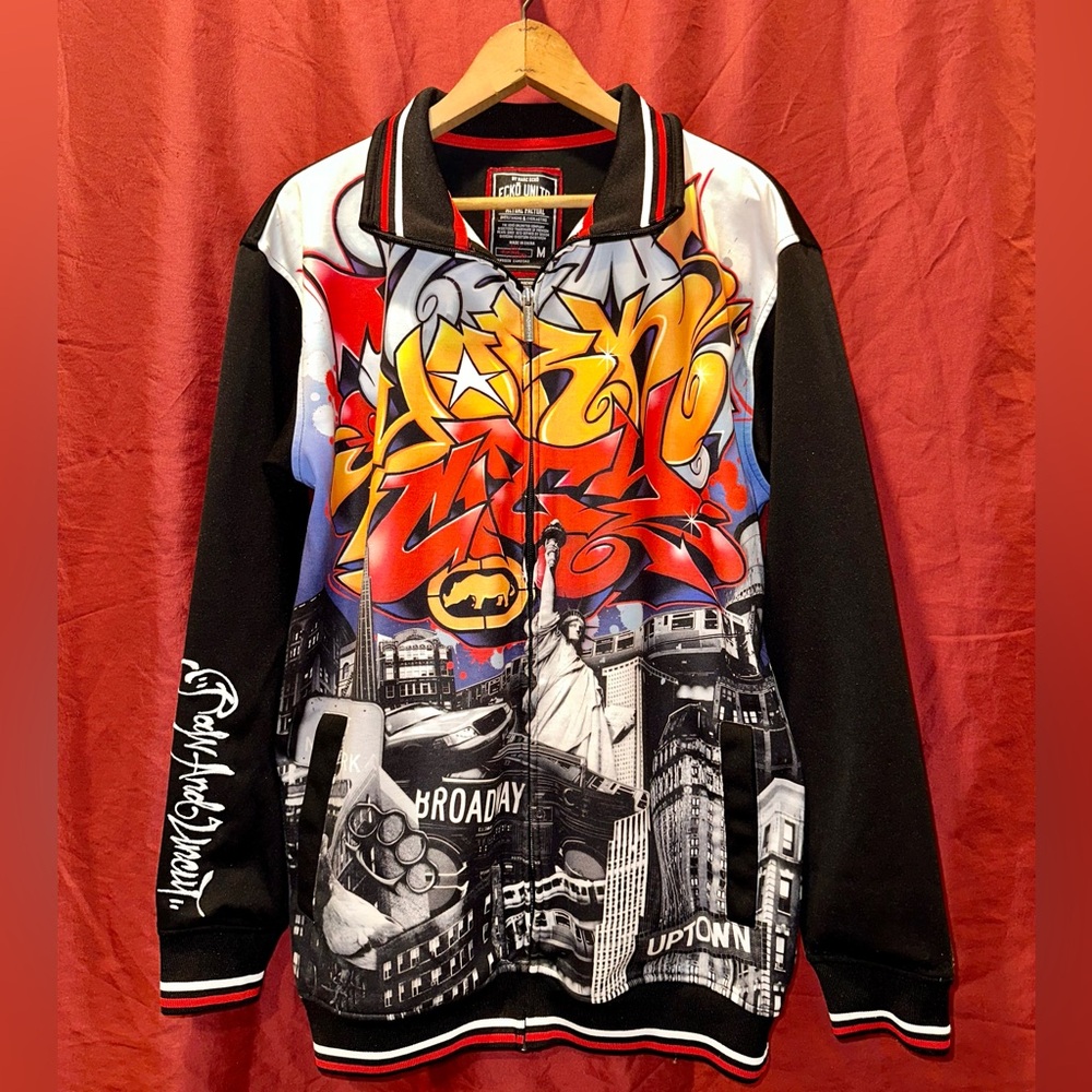 Ecko unlimited graffiti New York City coat